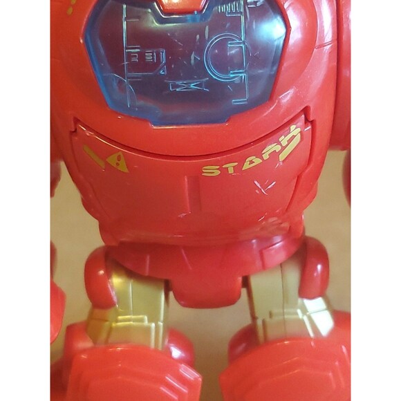 Playskool Marvel Super Hero Hulk Buster Armor Spinning Fist & Ironman Action - Picture 6 of 12